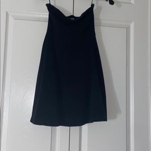 Black mini dress